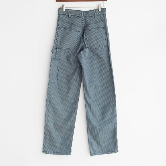 Jesse Kamm Handy Pant in Navy/White Stripe size 4 NWT - Picture 3 of 13